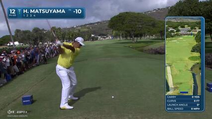 Hideki Matsuyama | Round 4 | 12th hole | Shot 1 | 2025 Sony Open