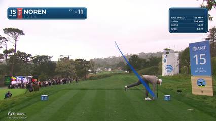 Alex Noren | Round 3 | 15th hole | Shot 1 | 2026 AT&T Pebble Beach