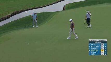 Scottie Scheffler | Round 4 | 9th hole | Shot 3 | 2025 Houston Open