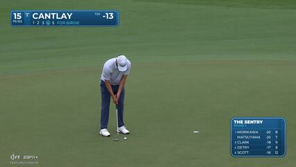 Patrick Cantlay | Round 3 | 15th hole | Shot 4 | 2025 The Sentry