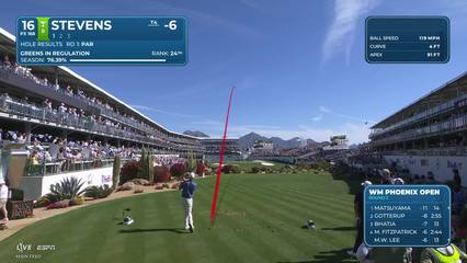Sam Stevens | Round 2 | 16th hole | Shot 1 | 2026 WM Phoenix Open