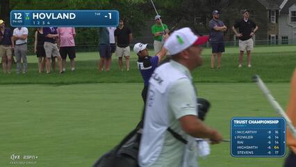 Viktor Hovland | Round 1 | 12th hole | Shot 2 | 2025 Truist Championship