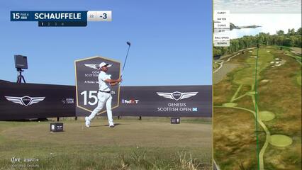 Xander Schauffele | Round 2 | 15th hole | Shot 1 | 2025 Genesis Scottish Open