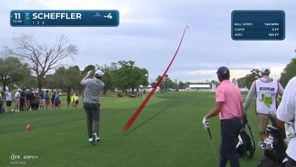 Scottie Scheffler | Round 2 | 11th hole | Shot 1 | 2025 Houston Open