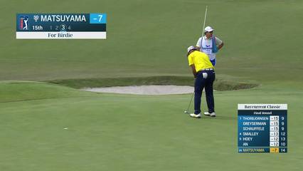 Hideki Matsuyama | Round 4 | 15th hole | Shot 3 | 2025 Baycurrent