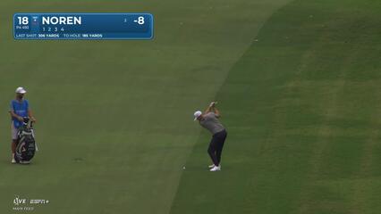 Alex Noren | Round 1 | 18th hole | Shot 2 | 2025 Wyndham