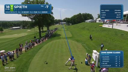 Jordan Spieth | Round 4 | 18th hole | Shot 1 | 2026 John Deere