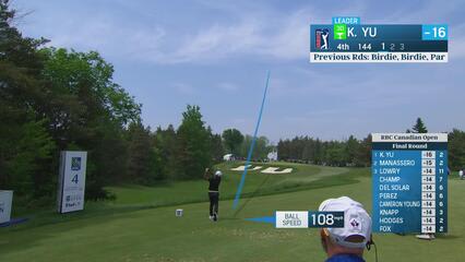 Kevin Yu | Round 4 | 4th hole | Shot 1 | 2025 RBC Canadian