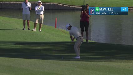 Min Woo Lee | Round 1 | 11th hole | Shot 2 | 2025 WM Phoenix Open