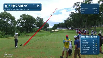 Denny McCarthy | Round 4 | 16th hole | Shot 1 | 2025 John Deere