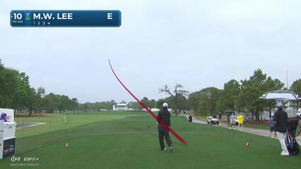Min Woo Lee | Round 1 | 10th hole | Shot 1 | 2025 Houston Open