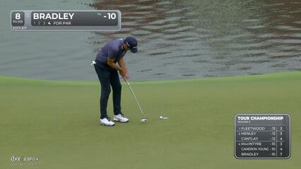 Keegan Bradley | Round 3 | 8th hole | Shot 4 | 2025 TOUR Championship