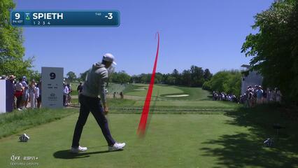 Jordan Spieth | Round 3 | 9th hole | Shot 1 | 2025 Truist Championship