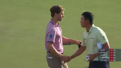 Thomas Detry | Round 3 | 18th hole | Shot 4 | 2025 WM Phoenix Open