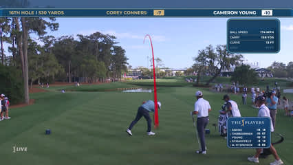 Corey Conners | Round 3 | 16th hole | Shot 1 | 2026 THE PLAYERS