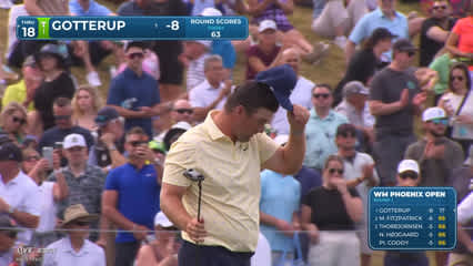 Chris Gotterup | Round 1 | 9th hole | Shot 4 | 2026 WM Phoenix Open