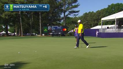 Hideki Matsuyama | Round 4 | 9th hole | Shot 5 | 2026 Truist Championship