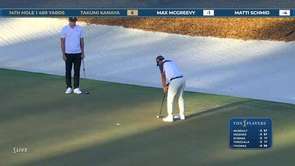 Takumi Kanaya | Round 1 | 14th hole | Shot 5 | 2026 THE PLAYERS