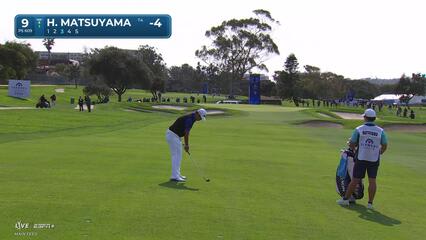 Hideki Matsuyama | Round 3 | 9th hole | Shot 3 | 2025 Farmers