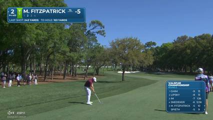 Matt Fitzpatrick | Round 2 | 2nd hole | Shot 2 | 2026 Valspar