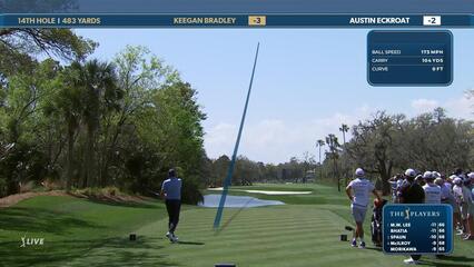 Keegan Bradley | Round 3 | 14th hole | Shot 1 | 2025 THE PLAYERS