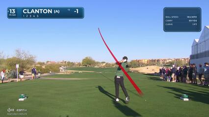 Luke Clanton | Round 1 | 13th hole | Shot 1 | 2025 WM Phoenix Open