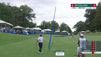 Gary Woodland | Round 3 | 17th hole | Shot 2 | 2025 Wyndham