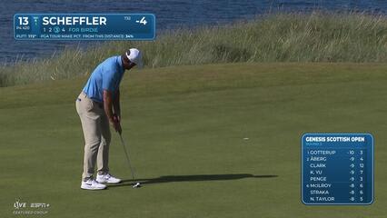Scottie Scheffler | Round 3 | 13th hole | Shot 3 | 2025 Genesis Scottish Open