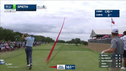 Jordan Spieth | 2024 Valero | Round 4 | 11th hole | Shot 1