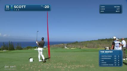 Adam Scott | Round 4 | 11th hole | Shot 1 | 2025 The Sentry