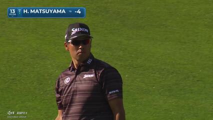 Hideki Matsuyama | Round 1 | 13th hole | Shot 3 | 2025 Farmers