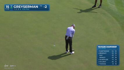Max Greyserman | Round 4 | 15th hole | Shot 4 | 2025 Travelers