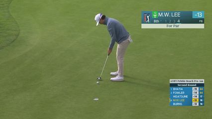 Min Woo Lee | Round 2 | 8th hole | Shot 5 | 2026 AT&T Pebble Beach