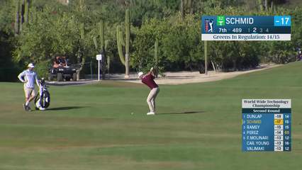 Matti Schmid | Round 2 | 7th hole | Shot 2 | 2025 World Wide Technology