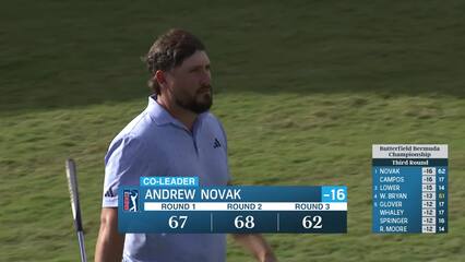 Andrew Novak | Round 3 | 18th hole | Shot 4 | 2024 Butterfield Bermuda