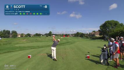 Adam Scott | Round 3 | 8th hole | Shot 1 | 2025 3M Open