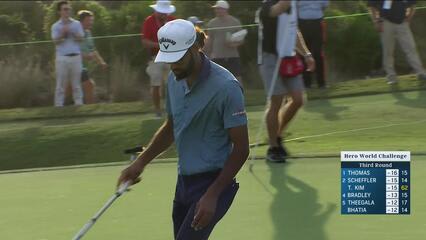 Akshay Bhatia | Round 3 | 15th hole | Shot 4 | 2024 Hero World Challenge