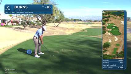 Sam Burns | Round 4 | 2nd hole | Shot 1 | 2026 The American Express