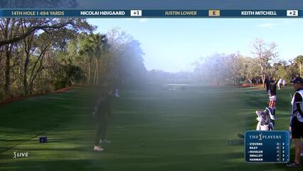 Justin Lower | Round 1 | 14th hole | Shot 1 | 2025 THE PLAYERS