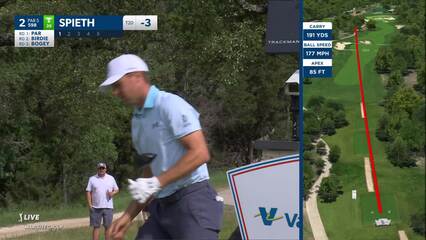 Jordan Spieth | 2024 Valero | Round 4 | 2nd hole | Shot 1