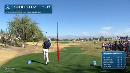 Scottie Scheffler | Round 3 | 2nd hole | Shot 1 | 2026 The American Express