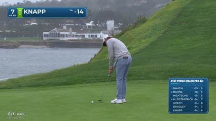 Jake Knapp | Round 3 | 7th hole | Shot 3 | 2026 AT&T Pebble Beach