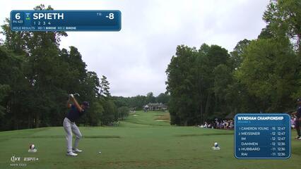 Jordan Spieth | Round 3 | 6th hole | Shot 1 | 2025 Wyndham