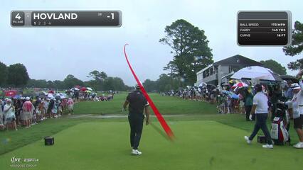 Viktor Hovland | Round 3 | 4th hole | Shot 1 | 2025 TOUR Championship