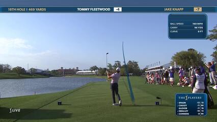 Jake Knapp | Round 3 | 18th hole | Shot 1 | 2025 THE PLAYERS