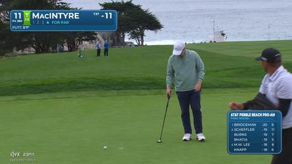 Robert MacIntyre | Round 4 | 11th hole | Shot 5 | 2026 AT&T Pebble Beach