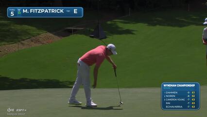 Matt Fitzpatrick | Round 1 | 5th hole | Shot 5 | 2025 Wyndham