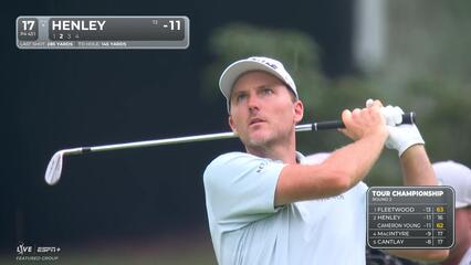 Russell Henley | Round 2 | 17th hole | Shot 2 | 2025 TOUR Championship