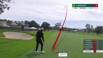 Patrick Cantlay | Round 4 | 9th hole | Shot 2 | 2025 Genesis