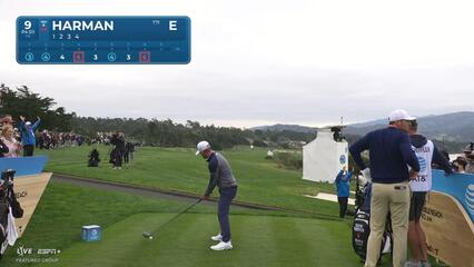 Brian Harman | Round 2 | 9th hole | Shot 1 | 2025 AT&T Pebble Beach